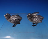 Buccellati Italian Sterling Silver Figurine Bird / Chick Pair 2 ozt. TW (#5073)