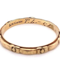 14k Yellow Gold Wedding Band Ring Jewelry (#J5728)