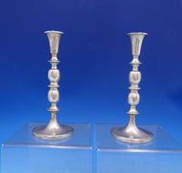 Colonial by B and M Sterling Silver Candlestick Pair #165 6 1/2" Tall (#6973)