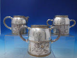 Mythologique by Gorham Sterling Silver Tea Set 5pc Horses Chariots #1210 (#6482)