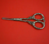 German Sterling Silver Grape Shears with Grapes 6 1/4" Heirloom