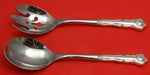 New Queens by Durgin Sterling Silver Salad Serving Set 2pc HHWS  Custom Made