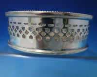 Beaded by Royal Castle Sheffield Silverplate Champagne Coaster Pair (#5860)