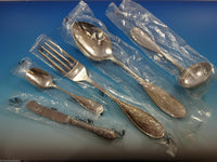 Japanese Bird Audubon by Ricci Stainless Flatware Set for 12 Service 67 pcs New