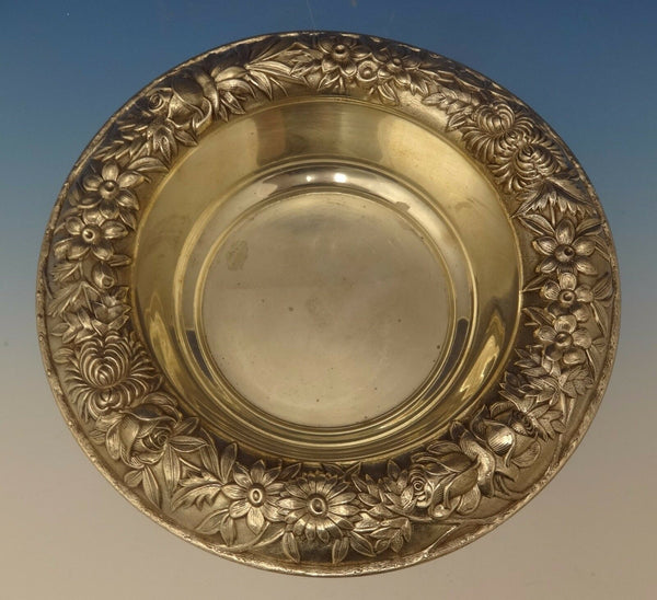 Repousse by Kirk Sterling Silver Fruit Bowl 9 1/2" Diameter #219Af (#0540)