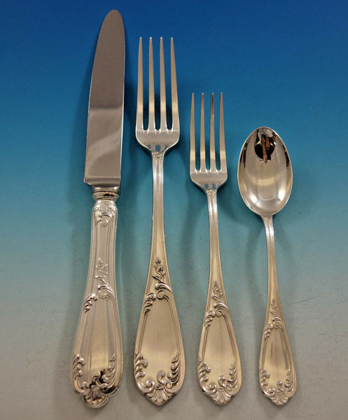 Verona by Fortunoff Sterling Silver Flatware Dinner Set Service 26 Pcs Italy New