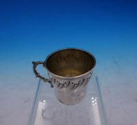 French Sterling Silver Child's Cup / Child's Mug Rococo Design 3" Tall (#3819)