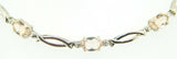 14k Gold 1.97ct Oval Genuine Natural Morganite Bracelet with Diamonds (#J4072)