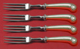 Williamsburg Shell by Stieff Sterling Silver Fruit Fork Set 4-piece Custom 6"