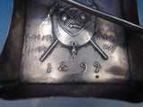 Gorham Sterling Silver Ash Tray Special Order #9618 Dated 1899 Native (#6731)