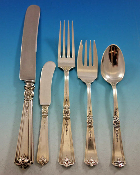 Victorian by Durgin Sterling Silver Flatware Set for 8 Service 50 pieces