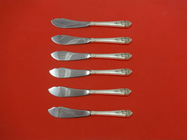 Queen's Lace by International Sterling Silver Trout Knife Set 6pc Custom 7 1/2"