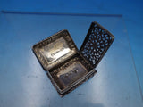 JB John Bettridge English Sterling Silver Vinaigrette Repousse Birmingham #6583