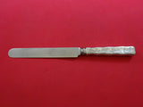 Lap Over Edge Acid Etched by Tiffany Sterling Silver Dinner Knife w/ Grouse