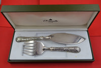 Grape by Christofle Silverplate Fish Serving Set 2pc w/Fitted Box (Server Fork)