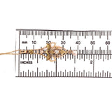 10k Yellow Gold Lavaliere Pendant .15ct Diamond and Pearls (#J4820)