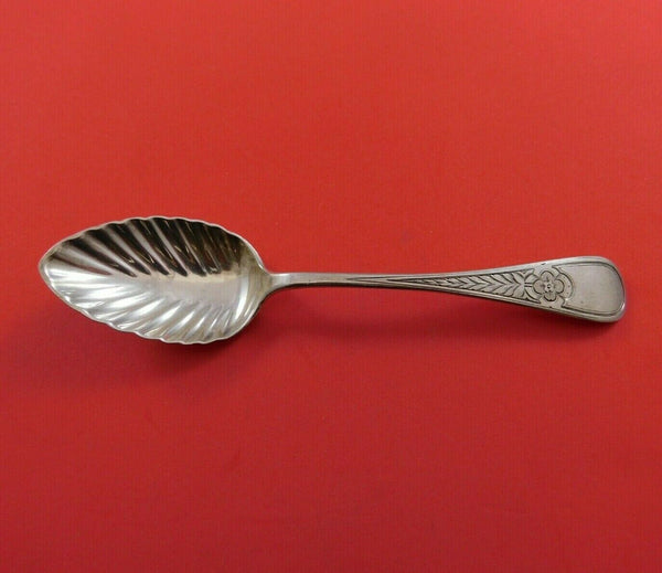 John Polhamus Sterling Silver Ice Cream Spoon Fluted Eng Handle Retailed Tiffany