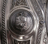 Sharman D. Neill Irish Sterling Silver Shield with Mirror Wall Hanging (#4919)