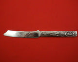 Kozuka by Gorham Sterling Silver Fish Knife Bright-Cut with Man Squid 7 7/8"