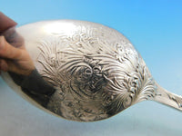 Chrysanthemum by Tiffany Sterling Silver Stuffing Spoon with Button 12 1/2"