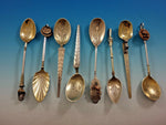 Brickabrack Gorham Sterling Silver Set 8 Spoons Copper Egyptian Coin Mixed Metal