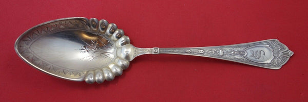 Cleopatra by Schulz & Fischer Sterling Silver Berry Spoon GW BC Fluted 9"