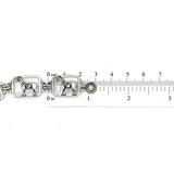 Vintage Sterling Saddled Horse Bracelet (#J5482)