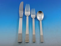 Parallel by Georg Jensen Sterling Silver Flatware Set Service 45 pcs Dinner