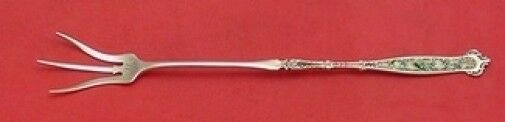 Dresden by Whiting Sterling Silver Lettuce Fork Enameled 9 1/8"