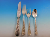 Corsage by Kirk Stieff Sterling Silver Flatware Set for 8 Service 60 pieces