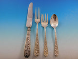 Corsage by Kirk Stieff Sterling Silver Flatware Set for 8 Service 60 pieces