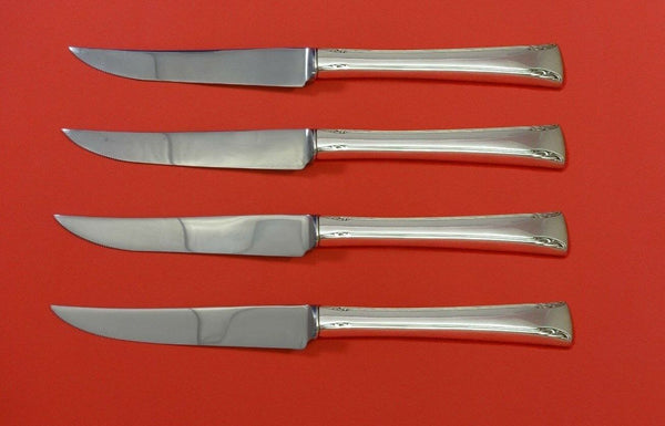 Serenity by International Sterling Silver Steak Knife Set 4pc HHWS Custom 8 1/2"
