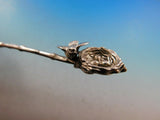 Birds Nest by Gorham Sterling Silver Sugar Spoon Mother Bird and Eggs 5 3/4"