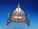 Whiting Sterling Silver Butter Dome Egyptian Revival Lotus 18 ozt #368 (#3612)
