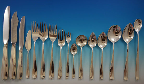 Cordis by Tiffany and Co Sterling Silver Flatware Set Service 135 pieces Modern