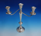 Hampton by Alvin Sterling Silver Candelabra Pair 3-Light #S257 Weighted (#4769)