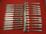 German by Petersfelt Gebruder Berlin Sterling Silver Fish Set 24 pieces Britecut