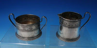 Rose Point by Wallace Sterling Silver Sugar and Creamer Set Unusual (#6012)