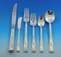 Golden Wheat by Miyata Sterling Silver Flatware Set For 12 Service 79 Pieces