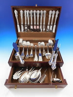 Colonial by Camusso Sterling Silver Flatware Set Service 114 Pieces Dinner Peru