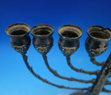 Judaica by Unknown .800 Silver Menorah 8-Candle 11" Tall x 8 1/2" (#6533)