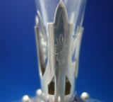 English Victorian Silverplate and Cut Crystal Epergne with Dragon c.1850 (#5790)