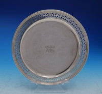 Tiffany and Co Sterling Silver Tray Round with Pierced Edge #17266-1301 (#4705)