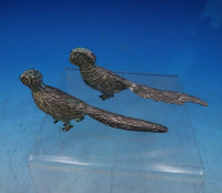 Vigueras Mexican Sterling Silver Salt and Pepper Set 2pc Pheasant Form (#6538)