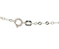 14k Gold Art Deco Genuine Natural Rock Crystal Quartz Filigree Necklace (#J5365)