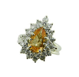 14k Gold 1.68ct Genuine Natural Precious Topaz and 3/4ct Diamond Ring (#J4730)