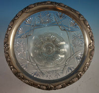 Wilcox Co. Cut Glass Punch Bowl with Sterling Silver Grapes (#2159)