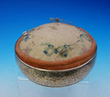 Gorham Sterling SIlver Pin Cushion Round Large BC Floral Motif #B276 (#3569)