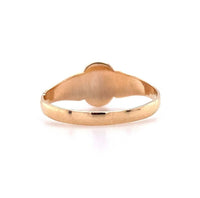 10k Yellow Gold Child's Signet Ring Scrolly "L" Monogram Jewelry (#J5771)