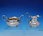 James C. Grogan Sterling Silver Sugar and Creamer Set 2pc Footed #3057 (#3718)
